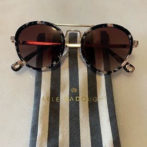 Lele Sadoughi Downtown Aviator Sunglasses